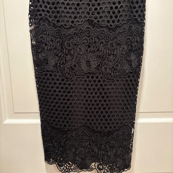 SHOSHANNA - BEAUTIFUL LACE DETAIL MIDI DRESS - SIZE 4 - Picture 4 of 5